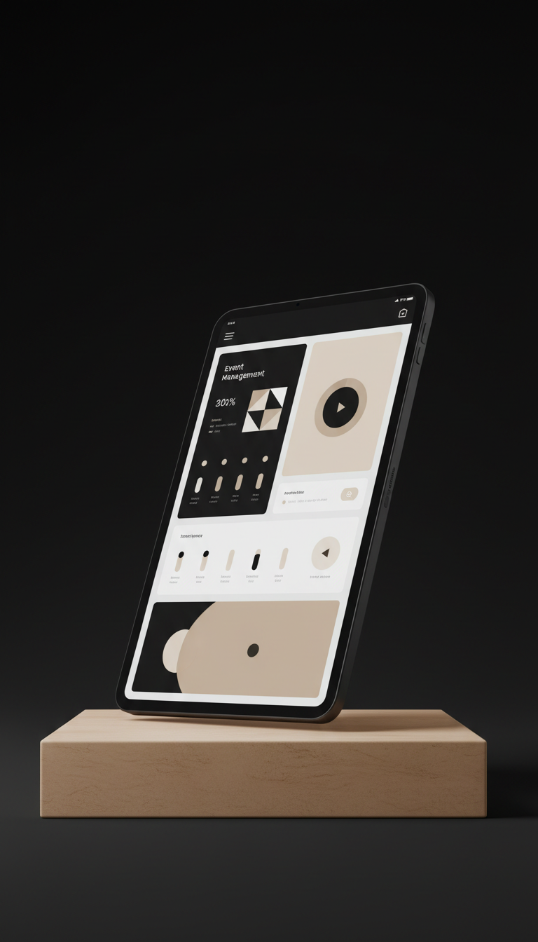 Tablet Dashboard For Event Management