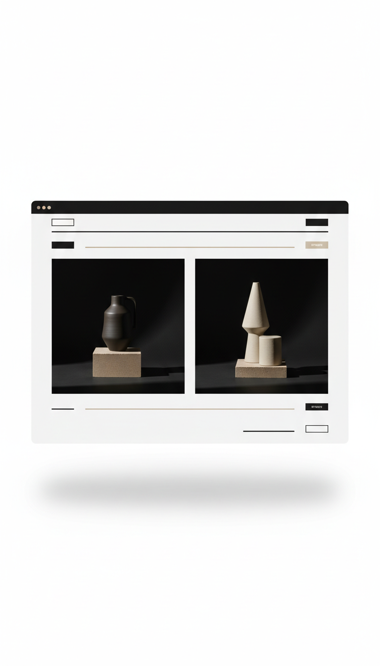 Desktop Homepage Interface With Curated Highlights